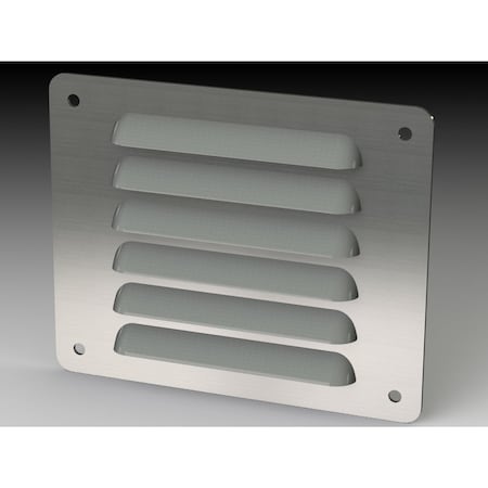 Saginaw Control & Engineering Louver Stand Kit, 4-1/2 in. H x 5-1/2 in. W x 0.43 in. L, 304 Stainless Steel SCE-AVK43SS